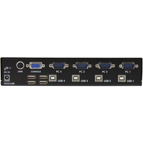 4 PORT VGA USB KVM SWITCH WITH HUB