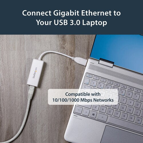 USB 3.0 TO ETHERNET ADAPTER - WHITE