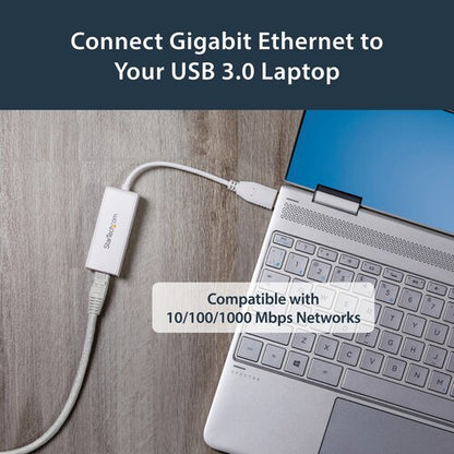 USB 3.0 TO ETHERNET ADAPTER - WHITE