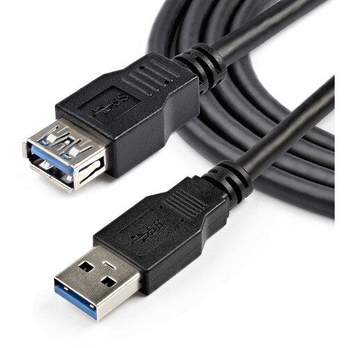 2M BLACK USB 3.0 EXTENSION CABLE M/F