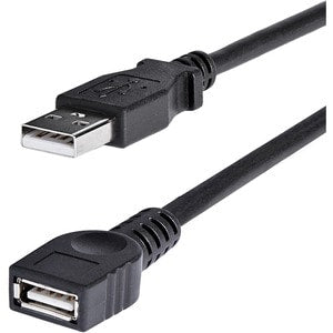 6 FT BLACK USB EXTENSION CABLE A TO A