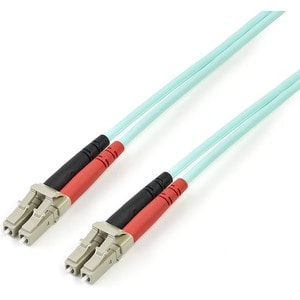 5M 10 GB AQUA MM FIBER PATCH CABLE LC/LC