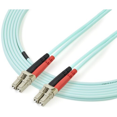 5M 10 GB AQUA MM FIBER PATCH CABLE LC/LC