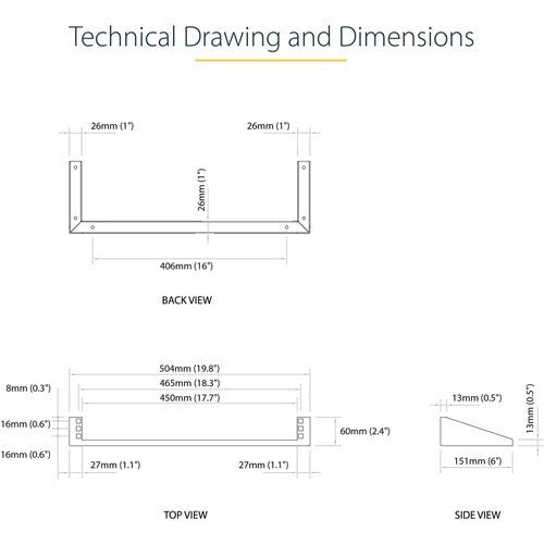 1U 19IN VERTICAL WALL MOUNT RACK BRACKET