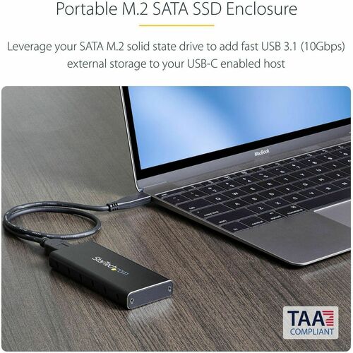 M.2 SATA ENCLOSURE - USB 3.1W/ USB C