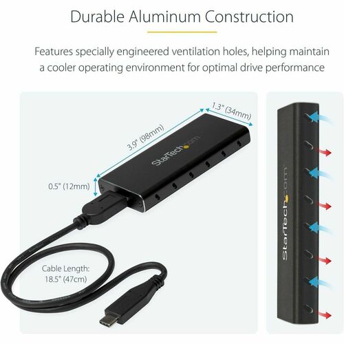 M.2 SATA ENCLOSURE - USB 3.1W/ USB C