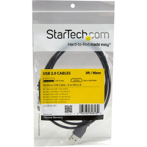 3FT MICRO USB CABLE - A TO MICRO B