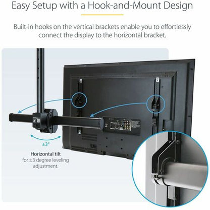 CEILING TV MOUNT FOR UP TO 70IN TV STEEL