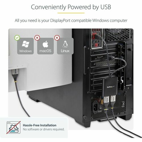 MST HUB - DISPLAYPORT TO 2X DISPLAYPORT