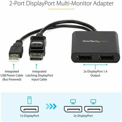 MST HUB - DISPLAYPORT TO 2X DISPLAYPORT