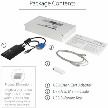 KVM PORTABLE CRASH CART W/ FILE TRANSFER