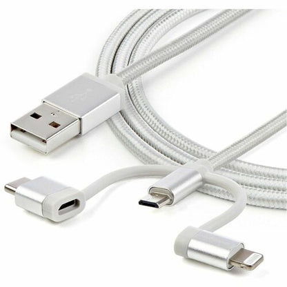 1M LIGHTNING USB-C MICRO-B TO USB CABLE