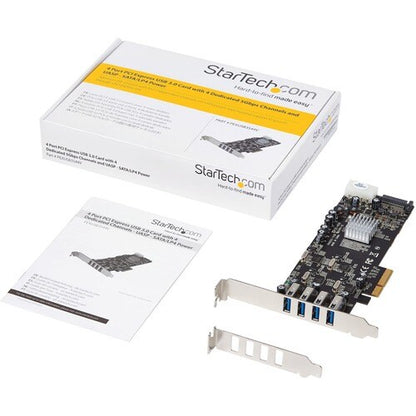 4 PORT QUAD BUS PCIE USB 3 CARD W/ UASP