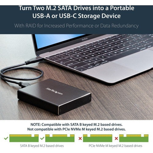 DUAL M.2 ENCLOSURE - RAID USB 3.1 GEN 2