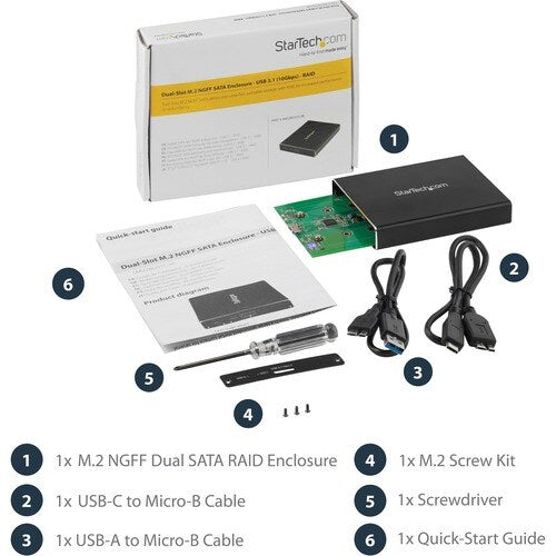 DUAL M.2 ENCLOSURE - RAID USB 3.1 GEN 2