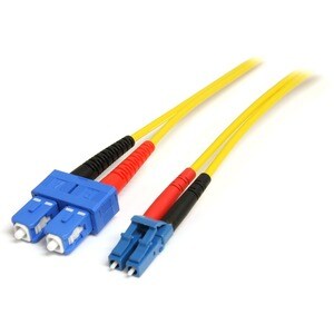 4M SM DUPLEX FIBER PATCH CABLE LC TO SC