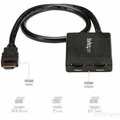 4K HDMI 2-PORT VIDEO SPLITTER - 4K 30HZ