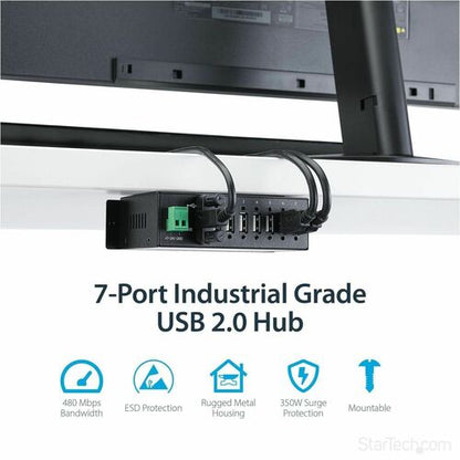 MOUNTABLE INDUSTRIAL 7 PORT USB HUB