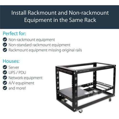 1U FIXED 19 UNIVERSAL SERVER RACK RAILS