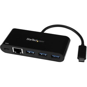 USB-C TO GBE ADAPTER W/ 3-PORT USB HUB