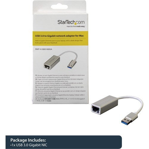 USB 3 TO GIGABIT NETWORK ADAPTER -SILVER