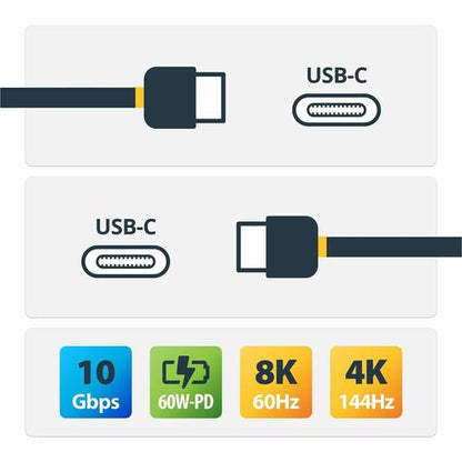 3 FT USB-C CABLE M/M - USB 3.1 (10GBPS)