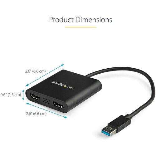 USB TO DUAL HDMI ADAPTER - 4K