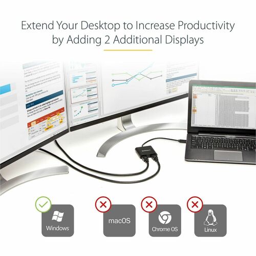 USB TO DUAL HDMI ADAPTER - 4K