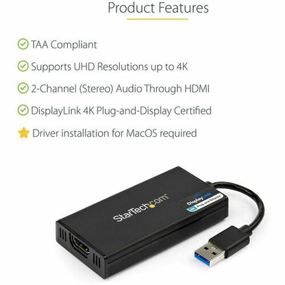 USB 3.0 TO HDMI ADAPTER - 4K