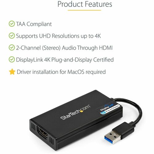 USB 3.0 TO HDMI ADAPTER - 4K