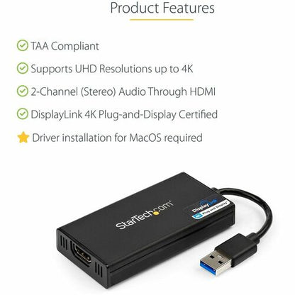 USB 3.0 TO HDMI ADAPTER - 4K