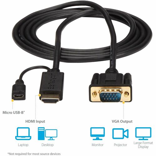 6FT HDMI TO VGA ACTIVE CONVERTER CABLE