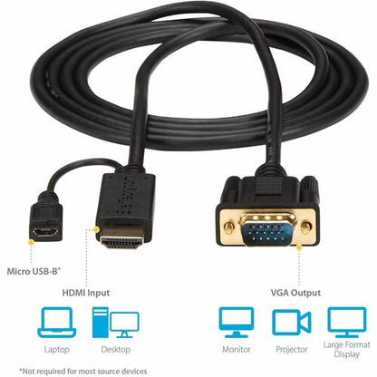 6FT HDMI TO VGA ACTIVE CONVERTER CABLE