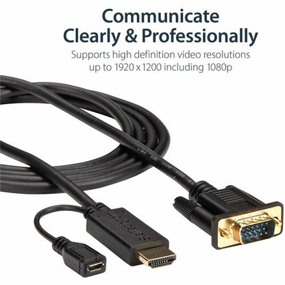 6FT HDMI TO VGA ACTIVE CONVERTER CABLE