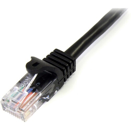 1M BLACK SNAGLESS UTP CAT5E PATCH CABLE.