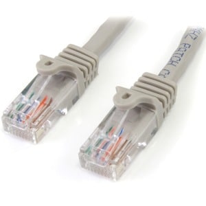 1M GRAY SNAGLESS UTP CAT5E PATCH CABLE