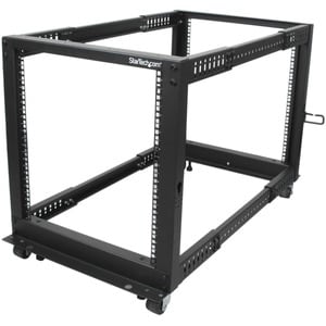 12U ADJUSTABLE DEPTH 4 POST SERVER RACK