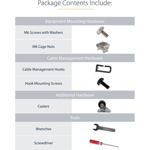 12U ADJUSTABLE DEPTH 4 POST SERVER RACK