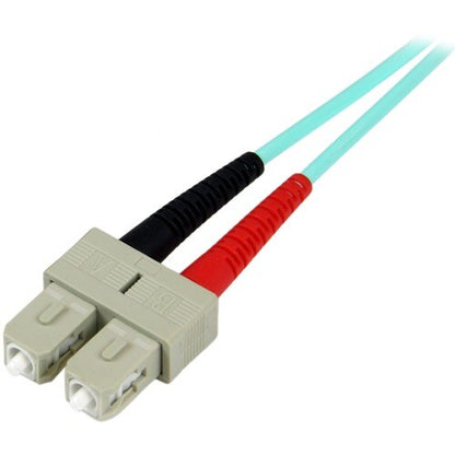 2M 10 GB AQUA MM FIBER PATCH CABLE LC/SC