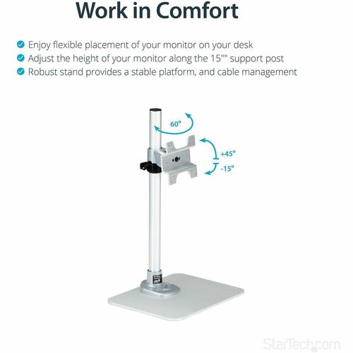 DESKTOP MONITOR STAND WITH CABLE HOOK