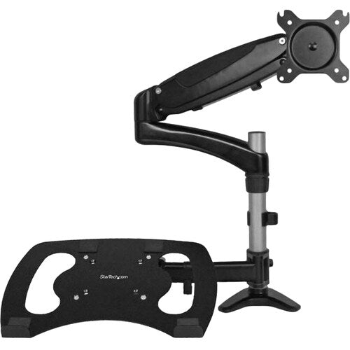 SINGLE-MONITOR ARM WITH LAPTOP STAND