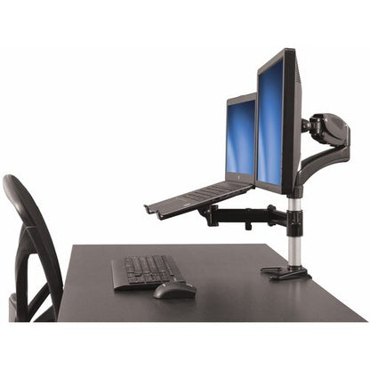 SINGLE-MONITOR ARM WITH LAPTOP STAND