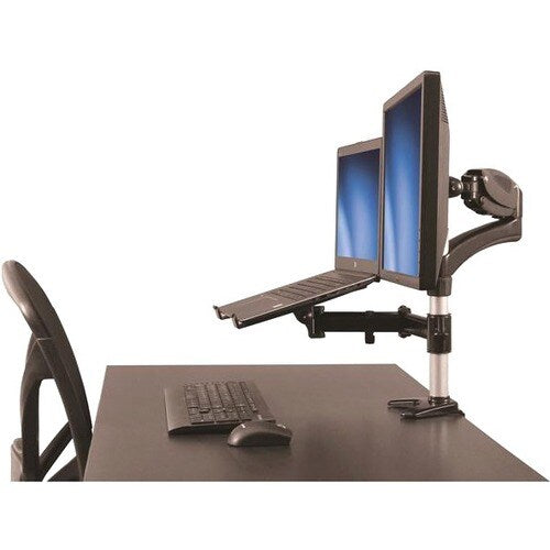 SINGLE-MONITOR ARM WITH LAPTOP STAND