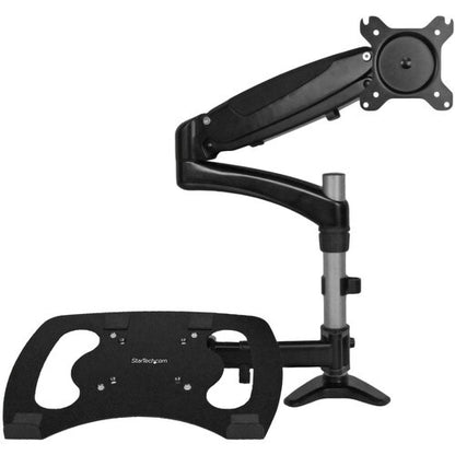 SINGLE-MONITOR ARM WITH LAPTOP STAND