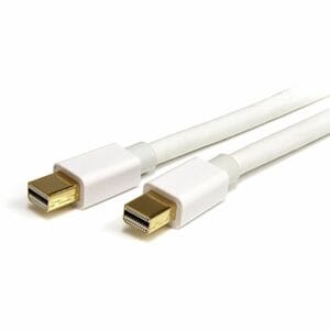 2M 6 FT WHITE MINI DISPLAYPORT CABLE M/M