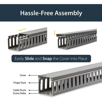 2x2 Open Slot Wiring Raceway/Duct w.Lid