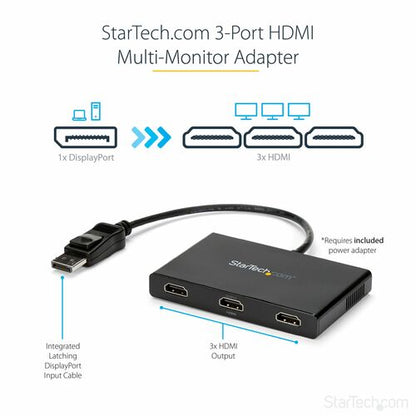 MST Hub - DisplayPort 1.2 to 3x HDMI