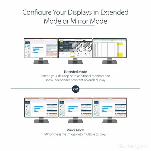 MST Hub - DisplayPort 1.2 to 3x HDMI