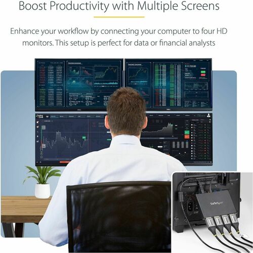 MST Hub - DisplayPort to 4x DisplayPort