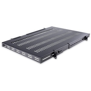 1U Adjustable Vented Rack Mount Shelf